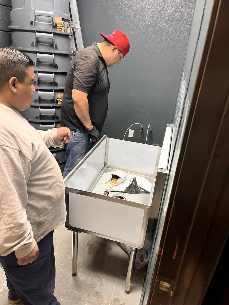 Commercial plumbing and sink installation in Itasca