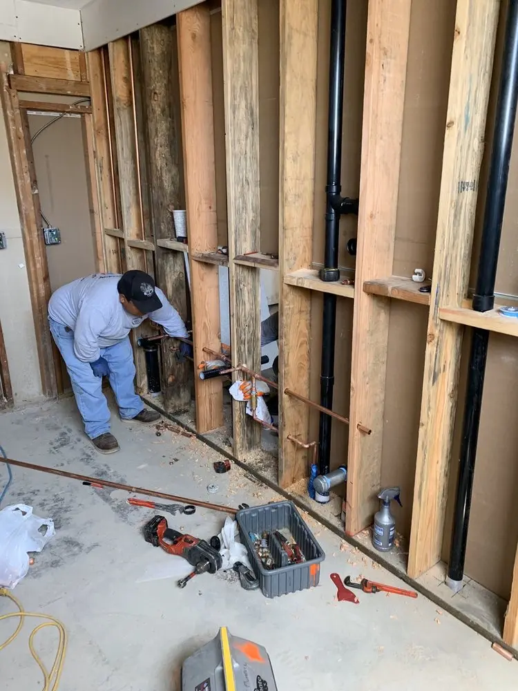 Commercial rough-in plumbing for Gas Line Repair in Itasca